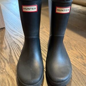 Hunter Kids Black Rain Boots